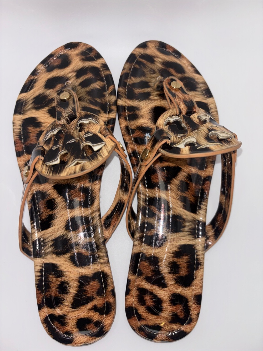 Tory Burch Leopard Print Thong Sandals - Picture 5 of 8